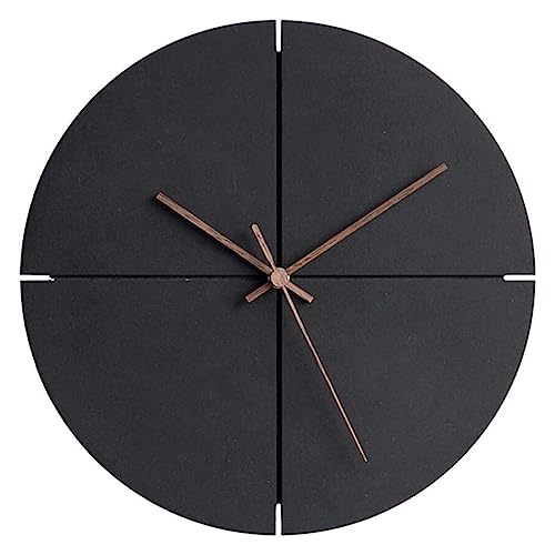 Montre murale silencieuse noire ronde 29cm XJBTBA salon créatif maison de mode