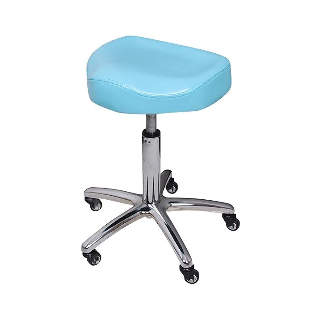 MU Silla de Computadora, Silla de Montar, Taburete de Salón, 360 ° Levantamiento Giratorio Taburete Laboratorio Polea 40-60 cm Médico Polea Taburete,B