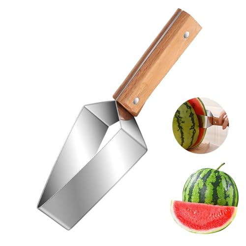 Coupe-pastèque, trancheuse manuelle en acier inoxydable, trancheuse de fruits multifonction, gadget de coupe rapide pour cuisine, fêtes de famille, camping,...