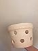 White unglazed orchid pots with holes Large ceramic pot for orchid Whitewashed Orchid Planter Pot with Holes for Orchid Root Air Circulation
