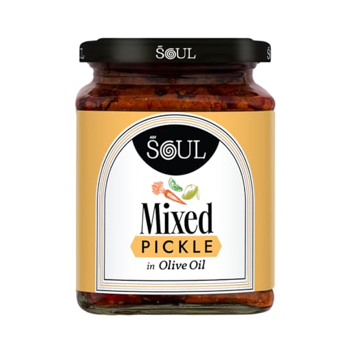 Image of ADF Soul Mixed Pickle | Spicy, tangy & textured | A flavour-packed mix of veggies in 100% Olive Oil. | 275 g
