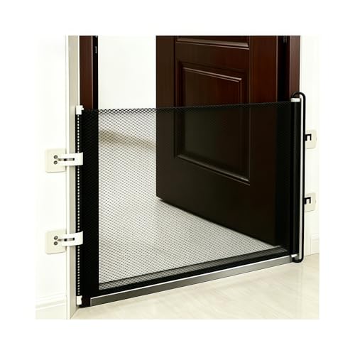 Racocou Valla retráctil para bebés y Perros sin taladrar Red de Seguridad Ahorro Espacio para Puertos pasillos Parte Inferior escaleras Interior Exterior fácil de Instalar Ancha,M