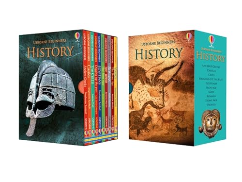 Image of Usborne Beginners History 10 Books Collection Box Set (Stone Age, Iron Age, Egyptians, Ancient Greeks, Romans, Vikings, Castles & MORE!)