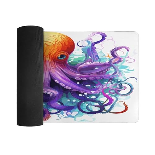 Colorful Octopus Pad Mouse Grande Antideslizante miniatura 3