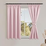 Photo Gallery dwcn tende oscuranti con nastro arricciato, set da 2 pezzi, altezza 145 x 140 cm, colore rosa Photo Gallery dwcn tende oscuranti con nastro arricciato, set da 2 pezzi, altezza 145 x 140 cm, colore rosa