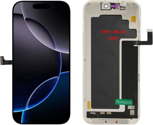 Normers OEM-Grade for iPhone 17 Pro Max Screen Replacement, 6.9-Inch ProMotion 120Hz Dynamic AMOLED Display, Equipped with 3D Touch lcd Digitizer, Protective Film and Repair Tools