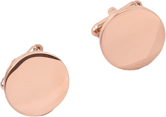 Blank Cufflinks, Blank Cufflink for Men Silver Cuff Links Flat Pad Blank Setting Tray 1 Pair
