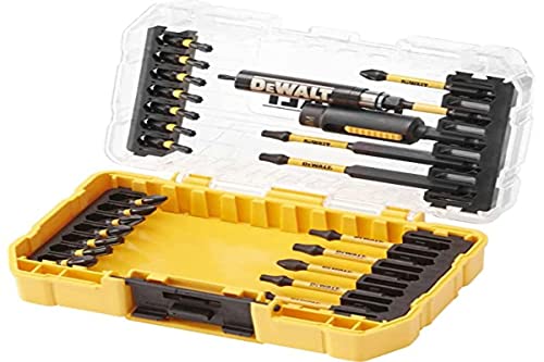 DeWalt DT70744T-QZ Coffret Toughcase 25 Pièces - Embouts de Vissage Flextorq - Pour Perceuse-Visseuse Argent