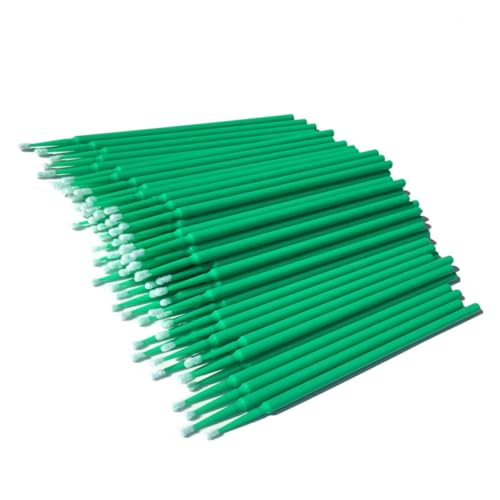 TOVINANNA Micro Applicator Brush for Eyelash Tech 100pcs Disposable Cotton Swabs Lash Brushes Non-linting Sanitary Ideal for Salon or Home