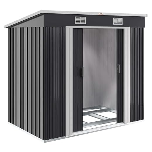 Capanno da giardino 1 GARDEBRUK® Capanno da Giardino L 2m² Fondamenta 200x125x180cm Porta Scorrevole Rimessa per Attrezzi da Esterno 4m³