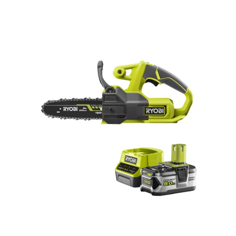 Pack RYOBI Tronçonneuse 18V One+ RY18CS20A-0-1 Batterie 5.0Ah - 1 Chargeur rapide RC18120-150