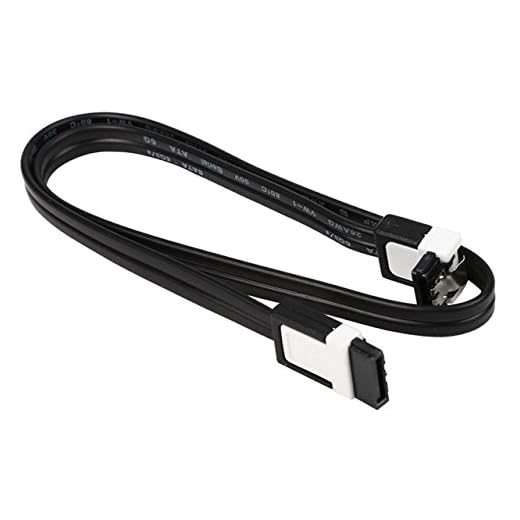 1 x SATA kabel 40 cm svart | 1 x rak vinklad | med klämma | kompatibel upp till S-ATA/600 | Serial ATA | 1,5 GBs/3 GBs/6 GB (bakåtkompatibel) | S-ATA-kabel | premiumkvalitet