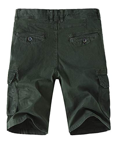 Meerway Bermuda Cargo Short Drawstring Multi Tasca...