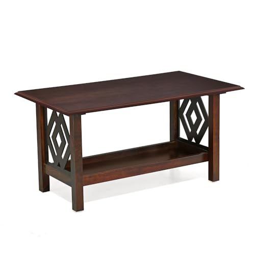 Image of @home By Nilkamal Lucius Coffee Table | Center Table /CoffeeTable /Tea Table for Living Room| Knock Down|Dark Cappuccino