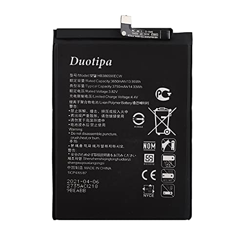Duotipa HB386590ECW battery Compatible with Honor 8X Nova 5T YAL-L21 AL-L71A with Repair Tool Kit