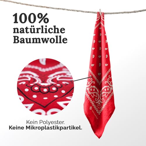 ZENO Gelb Bandana – 100% Baumwolle & Natürliche Fasern – Gelb Halstuch Ohne Polyester – Hochwertig, Weich, Langlebig & Waschmaschinenfest – Bandana Herren & Damen – Unisex & Kinder