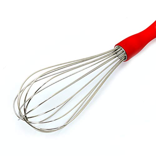 Image of Kuber Industries Dolphin Stainless Steel Hand Blender Mixer Froth Whisker CTKTC31355, 25 cm (Assorted Colour)