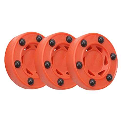 BESPORTBLE Roller Hockey Game Bulk Pack Street Hockey Balls Nylon Core Shockproof for Practice Competition