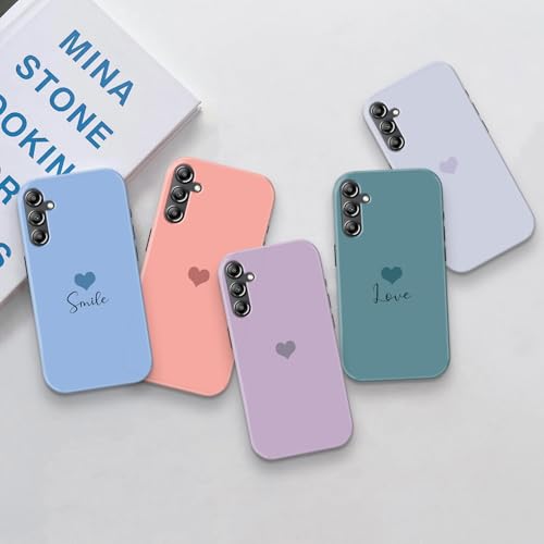 Image of COLORflow Back Cover Compatible with Samsung Galaxy A14 5G / 4G | Pastel Hearts Color Customized | Glossy Armoured Bumper with Camera Protection Back Cover Compatible with Samsung Galaxy A14 5G / 4G