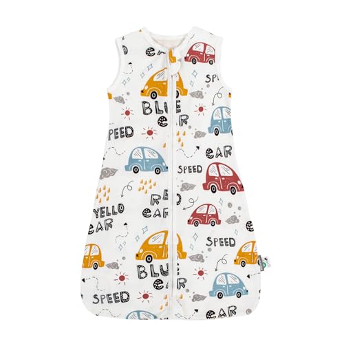 Image of HOUSABY Baby Wearable Blanket,Summer Cotton Sleep Sacks 1 Pack Unisex Toddler Sleeping Bag Sack, 0.5 TOG with 2-Way Zipper