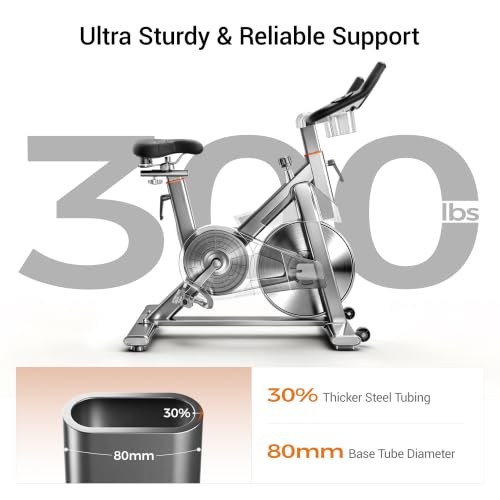 CURSOR Exercise Bike, Magnetic Friction Stationary Bikes for Home with APP - image 8