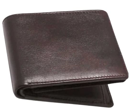 Dark Tan Genuine Leather RFID Wallet