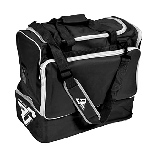 Borsone Calcio Uomo con Fondo Rigido, Scomparto Scarpe e Tracolla Regolabile, Borsone Palestra...