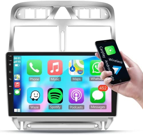 Android 11 2 DIN Autoradio Radio für Peugeot 2008 208 2012-2018 Auto-Entertainment-System mit 9