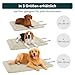 Wanderpfote Hundedecke für Unterwegs, 110 x 80cm – Waschbar, Orthopädisch, Wasserdicht – Hochwertiges Design – Hundedecke Outdoor, Hundematte Auto (Braun, Größe XL)