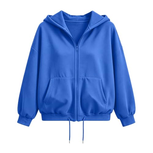 Girls Boys Oversized Zip Up Hoodie Fal Cute Y2K Long Sleeve Jacket - image 4