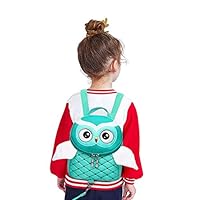Toddler Anti-Lost Backpack, Yuepin Cute Owl Baby Backpack with Safety Leash for Age 1-5 Years Old Kids (Green)