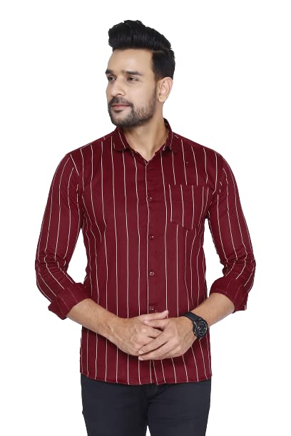 Image of Pure Cotton Solid Slim Fit Semi Casual Shirt for Men's & Boy's (Pack of 1)