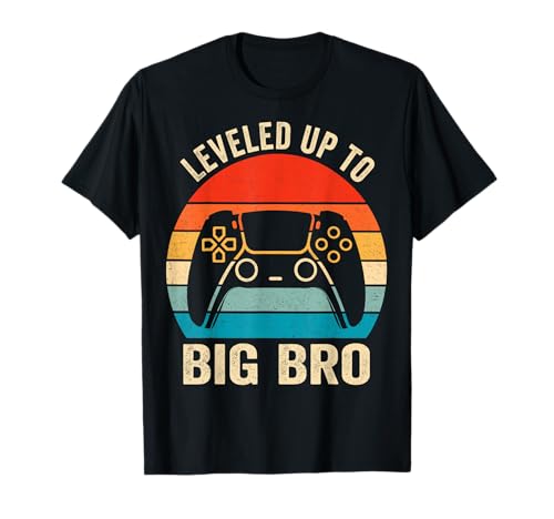 Leveled Up To Big Brother Est 2024 Promoted To Big Bro T-Shirt