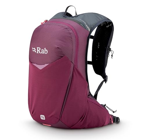 Rab Nitron Lightweight Hydration Pack - Comfortable Daypack for Hiking, Trekking, & Trail Running - Mulberry - 18-Liter (Back Length - Medium)