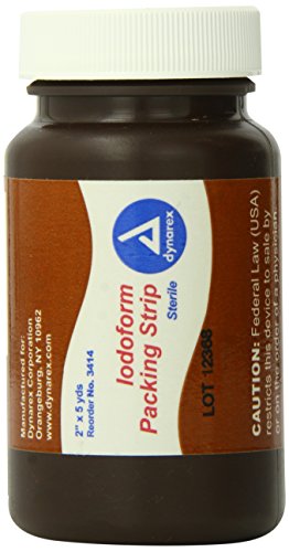Dynarex Packing Strip Iodoform, Sterile, 2 Inches X 5 Yard