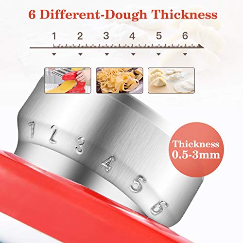 OGORI Pasta Maker Machine Stainless Steel Manual Pasta Roller Cutter Noodle Makers - Thumbnail 5