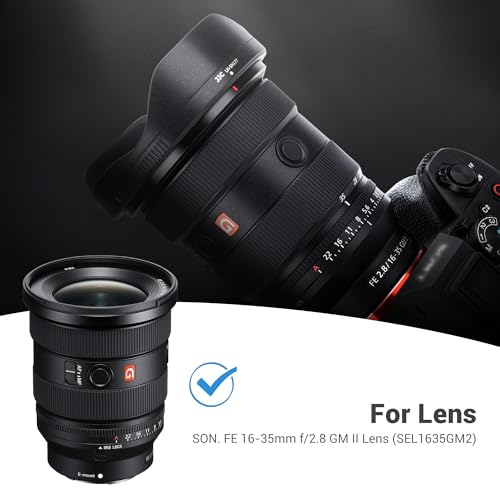 Image of JJC ALC-SH177 Bayonet Reversible Lens Hood Shade for Sony FE 16-35mm f /2.8 GM II Lens SEL1635GM2(Not for 16-35mm f2.8 GM or 16-35mm f4 Lense), Replaces Sony ALC-SH177 Lens Hood