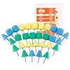Mini Buffing Polishing Pads, 30Pcs Mini Detail Polishing balls Use On Rotary Tools,Cordless electric drill, Small area Polisher Tool for Tight Area Detailing Polishing Waxing And Sealing Glaze -MNPC30