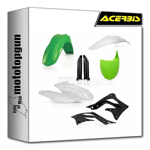 Plastique Kawasaki KXF 450 2012 Acerbis vert noir pour vos sorties de motocross le week-end