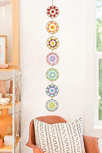 Drcor Boho Mandala Dream Catcher Wall Decor Rainbow Boho Garland Dream Catcher For Patio Girls Bedroom Teens Toddlers Room Dorm Wedding Decor #TOP2