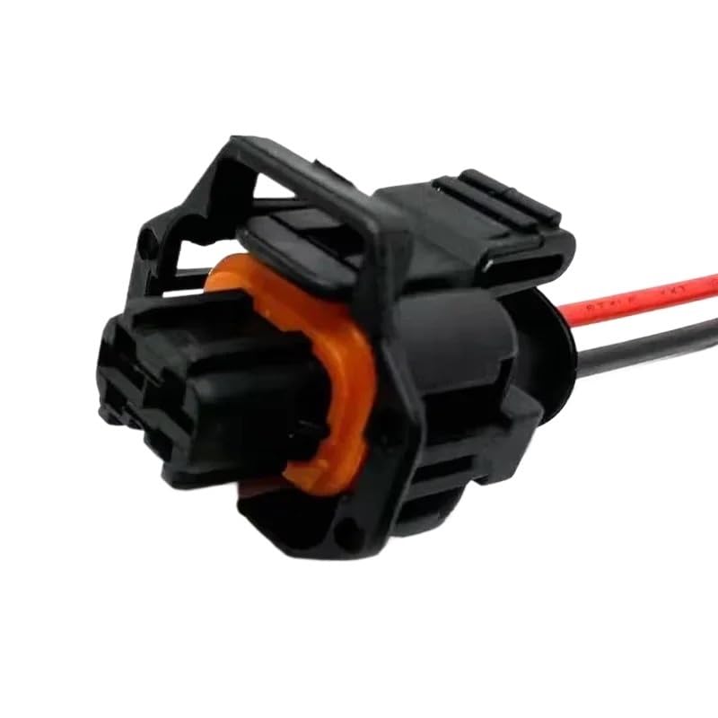 5 Sets 2 Pin Auto Fuel Common Rail Injector Connector Plug Car Crankshaft Socket 1928403698 1928404226(White)