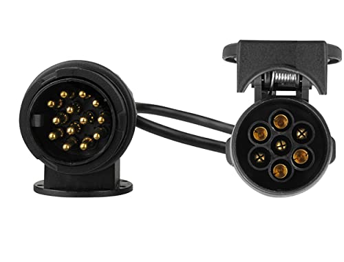 LAS 10012 Adapterkabel Anhänger, 13-poliger Stecker auf 7-poliger Dose, 40 cm