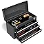 HOMFME 3 Drawer Tool Box, Lockable Tool Storage Box With Latch System, Top Layer, Bearing Slides, EVA Mats, Tool Chest Heavy-Duty Tool Storage Cabinet For Workshop Garage, 52x22x 31cm (Red Black - View #10