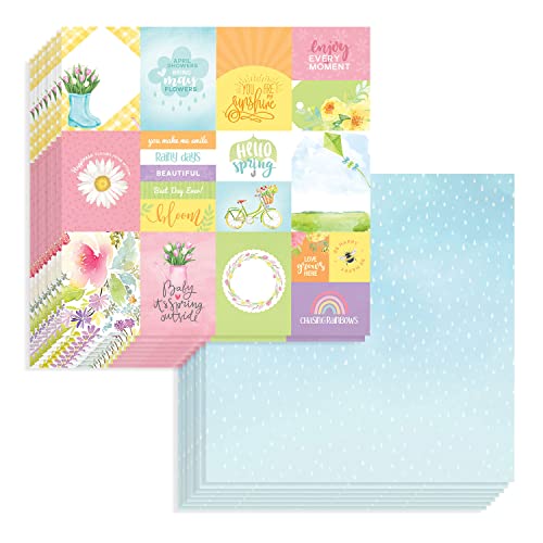 Papier scrapbooking double face 30,5 cm pour créer des albums photos personnalisés