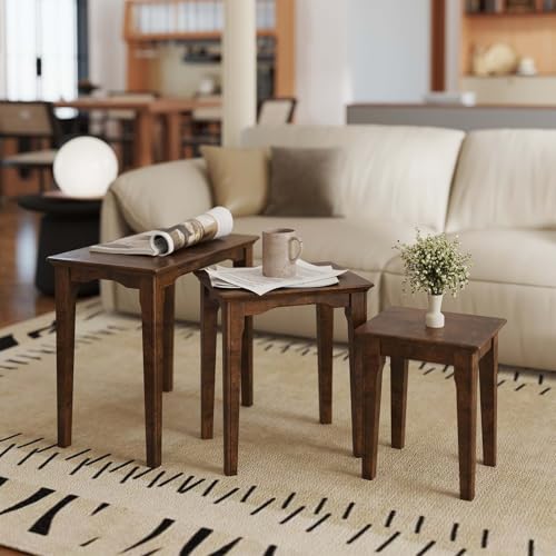 Kmax Nesting Tables Set of 3, Small Sofa Side Table