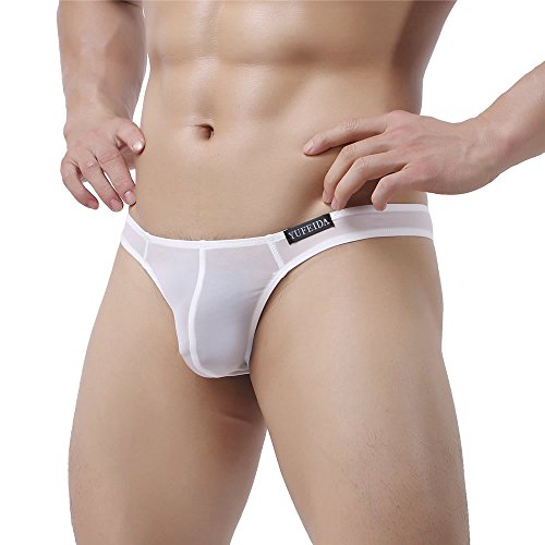 Homme String Slips sous-vêtements Transparent Bikini Briefs Boxers Shorts Cover