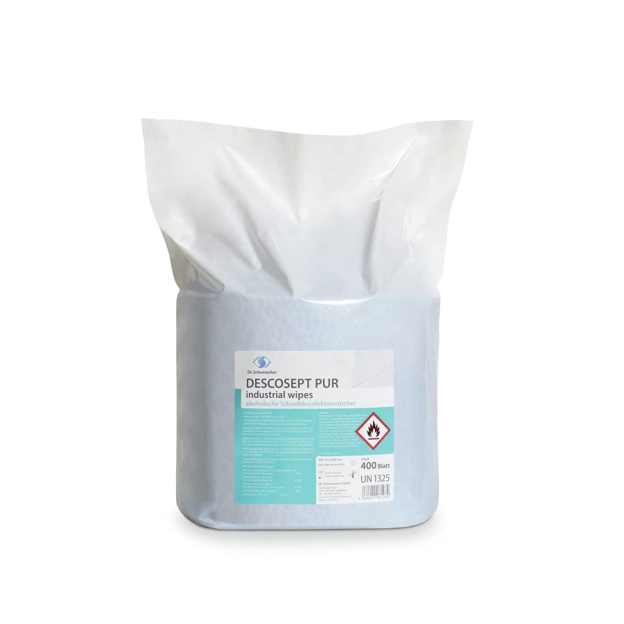 DESCOSEPT PUR lingettes industrielles pour éliminer la saleté sur surfaces boîte de 800