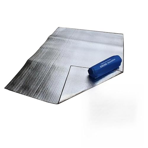 Tapete de aluminio para camping, tapete de aluminio para camping, tapete de película de aluminio de doble cara, tapete a prueba de humedad, tapete de césped, tapete de camping, tapete de picnic