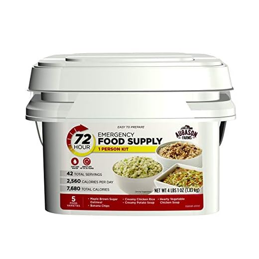 Augason Farms 72-Hour 1-Person Emergency Food Supply Kit 4 lbs 1 oz