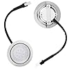 Gosknor 2uds Bombillas para Campana Extractora, Acero Inoxidable Luz LED Campana Extractora Reemplazo Bombilla Empotrada para Cocina DC 12V 6500K Accesorios Iluminación para Campana Extractora Cocina